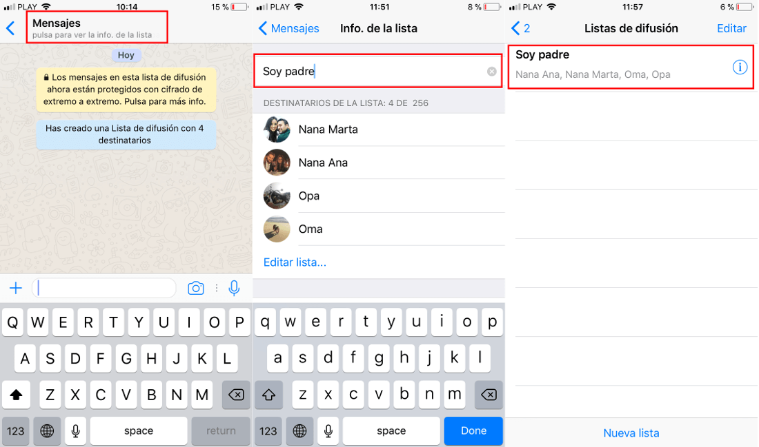 Como Crear Una Lista De Difusión En Whatsapp Android E Ios 1131